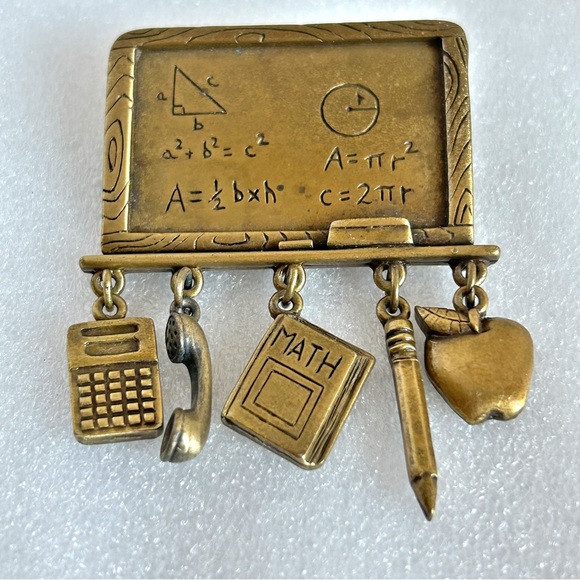Jonette Jewelry | Jewelry | Vintage Jj Jonette Teacher School Math ...